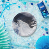 Assiettes En Carton Franz Josef Glacier Vue aérienne, Nouvelle-Zélande (Fête)