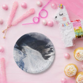 Assiettes En Carton Franz Josef Glacier Vue aérienne, Nouvelle-Zélande (Fête)