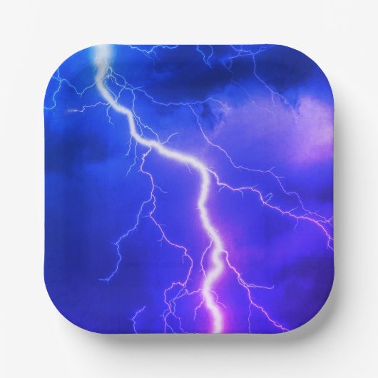 Assiettes En Carton Frappe éclair choquante (Recto)