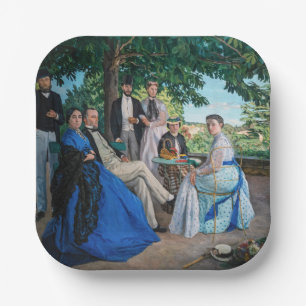 Assiettes En Carton Frédéric Bazille - La Réunion de Famille