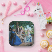 Assiettes En Carton Frédéric Bazille - La Réunion Familiale (Fête)