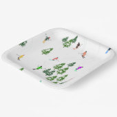 Assiettes En Carton Freeride Skieurs Alpins Ski Ski Skis Art Party (Angulaire)