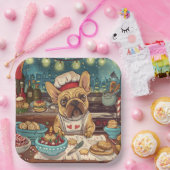 Assiettes En Carton French Bulldog Holiday Baking : Noël festif (Fête)