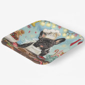 Assiettes En Carton French Bulldog Holiday Baking : Noël festif (Angulaire)