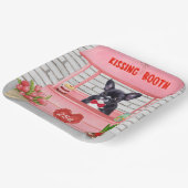 Assiettes En Carton French Bulldog Valentine's Day Kissing Booth (Angulaire)
