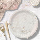 Assiettes En Carton French Romance Wedding Collage Blush ID870<br><div class="desc">A watercolor background all in soft shades of blush, ivory and gold, combined with a collage of French graphics in this romantic wedding collection. This coordinating paper plate features a template to add your names and wedding date. Search ID870 to see the complete wedding collection and other color choices for...</div>
