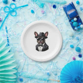 Assiettes En Carton Frenchie The Gangster (Fête)