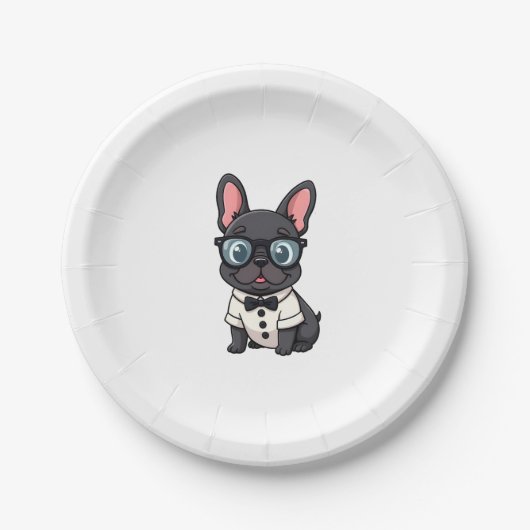 Assiettes En Carton Frenchie The Gentlemen Copy (4) (Devant)