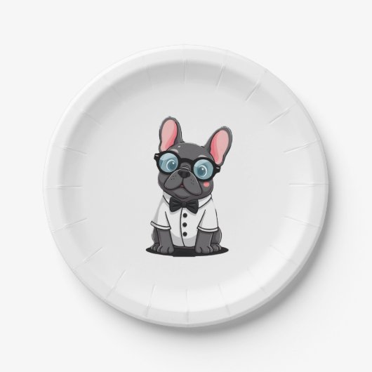Assiettes En Carton Frenchie The Gentlemen Copy (5) (Devant)