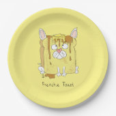 Assiettes En Carton Frenchie Toast French Bulldog Funny (Devant)