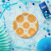 Assiettes En Carton Fresh Orange Slice Pattern – Bright Citrus Fruit (Fête)
