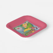 Assiettes En Carton Frida Kahlo Parrot Graphic (Angulaire)