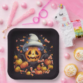 Assiettes en carton  Friendly Ghost (Fête)