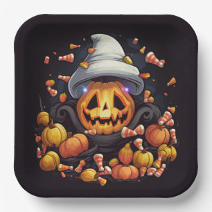 Assiettes en carton  Friendly Ghost