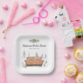 Assiettes En Carton FRIENDS™ | Central Perk Aquarelle Enterrement de V (Fête)