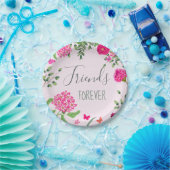 Assiettes En Carton Friends Forever fleurs et papillons lumineux (Fête)