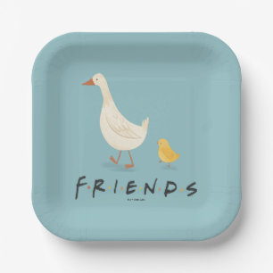 Assiettes En Carton FRIENDS™ Le poussin et le canard