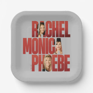 Assiettes En Carton FRIENDS™ Rachel, Monica & Phoebe