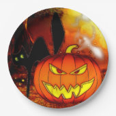 Assiettes En Carton Fright Nights Halloween Party (Devant)