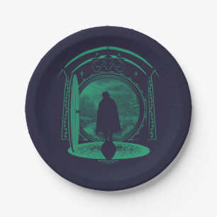 Assiettes En Carton FRODO™ quittant la silhouette de LA TERRE DES HOBB