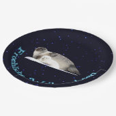 Assiettes En Carton Froehliche Weihnachten - Sceau annelé (Angle)