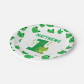 Assiettes En Carton Frog Première fête d'anniversaire Mignonne drôle a (Angle)