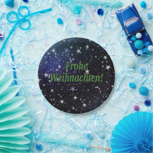 Assiettes En Carton Frohe Weihnachten ! Joyeux Noël dans le gf (Fête)