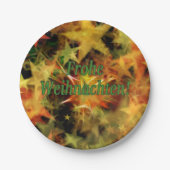 Assiettes En Carton Frohe Weihnachten ! Joyeux Noël en allemand gf (Devant)