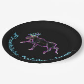 Assiettes En Carton Froliche Weihnachten - Oie électrique (Angle)