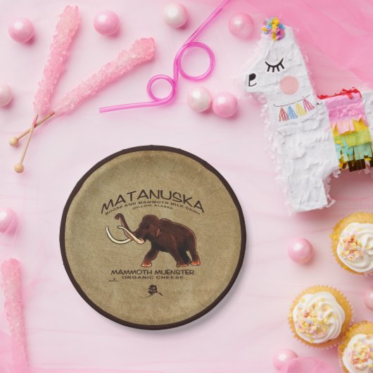 Assiettes En Carton Fromage de menster Matanuska Mammoth (Fête)