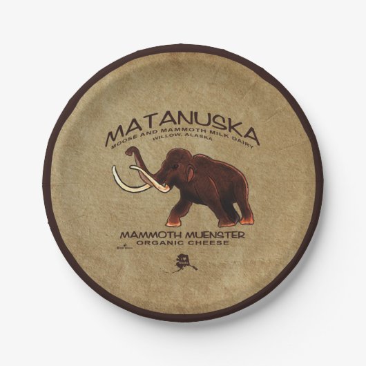 Assiettes En Carton Fromage de menster Matanuska Mammoth (Devant)
