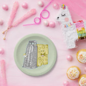 Assiettes En Carton Fromage râpé avec raidiste (Fête)