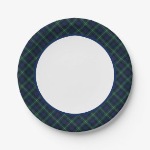 Assiettes En Carton Frontière de tartan du Mackenzie de clan