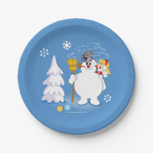 Assiettes En Carton Frosty the Snowman™ Frosty & Karen Winter Fun