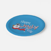 Assiettes En Carton Frosty the Snowman™ | Joyeux Jolly Fun (Angle)