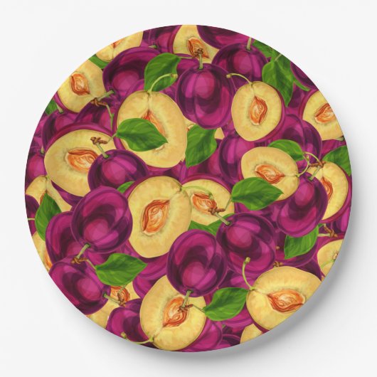 Assiettes En Carton Fruit (Devant)