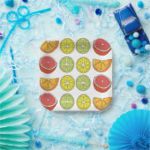 Assiettes En Carton Fruit aux agrumes (Fête)