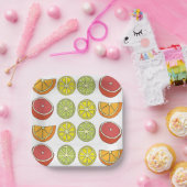 Assiettes En Carton Fruit aux agrumes (Fête)