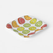 Assiettes En Carton Fruit aux agrumes (Angulaire)