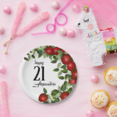 Assiettes En Carton Fruit aux pommes rouges | Anniversaire (Fête)