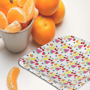 Assiettes En Carton Fruit Deux-tti Frutti 2e anniversaire
