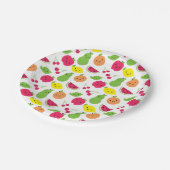 Assiettes En Carton Fruit heureux (Angle)