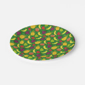 Assiettes En Carton Fruit motif transparent | motif de surface de frui (Angle)