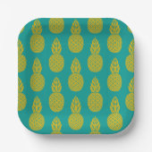 Assiettes En Carton Fruit tropical ananas (Recto)
