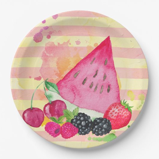 Assiettes En Carton Fruité (Devant)