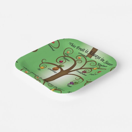 Assiettes En Carton Fruits de l'Esprit toujours en saison (Angulaire)