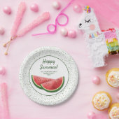 Assiettes En Carton Fruits de pastèque Fruit Slices Famille (Fête)