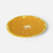 Assiettes En Carton Fruits d'orange frais en tranches (Angle)