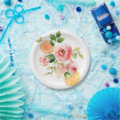 Assiettes En Carton Fruits et fleurs frais Aquarelle Design (Fête)