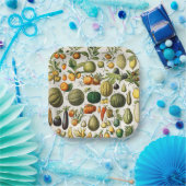 Assiettes En Carton Fruits et légumes (Fête)